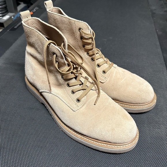 Golden Fox 6” Boondocker Tan Suede Boots Size 10 US Men’s - Picture 1 of 4